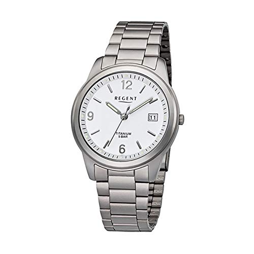 Preisvergleich Produktbild Regent klassische Titan Herrenuhr 1197.90.90