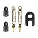 Price comparison product image Weldtite Valve Core and Caps Kit (For Presta Valves), 5028,Black/Silver