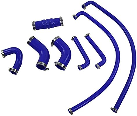 ALLOYWORKS Silicone Radiator Hose Kits for Triumph TR2 52-55/ TR3 55-57/ TR3A 57-61 Blue