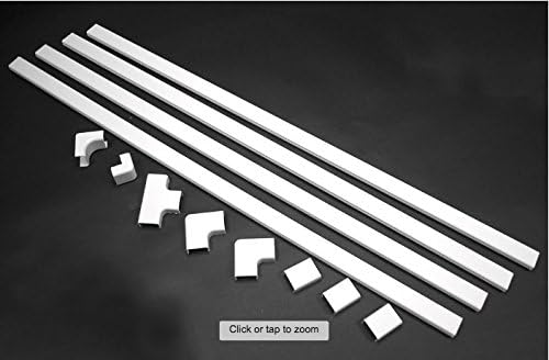 CordMate II Plastic Cord Cover Kit White (WMC332)