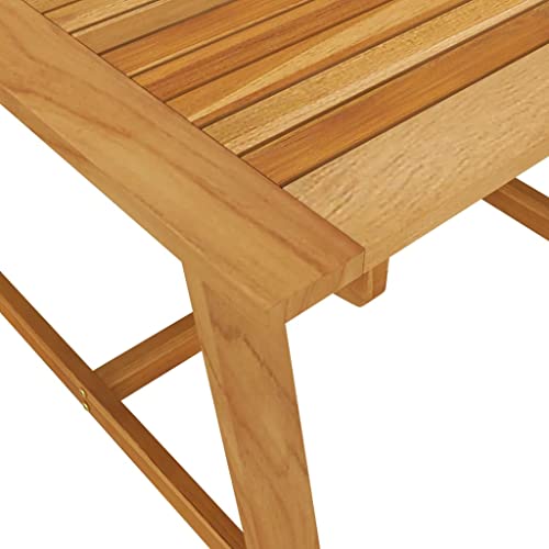 Table de jardin acacia résistante pluie pour petit balcon
