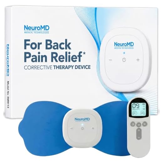 NeuroMD: Corrective Therapy Device for Back Pain - FSA-HSA Eligible NMES Wireless Muscle Stimulator for Pain Relief: 2 Studied Modes for Targeted Back Pain, Muscle Strengthening & Sciatica Support