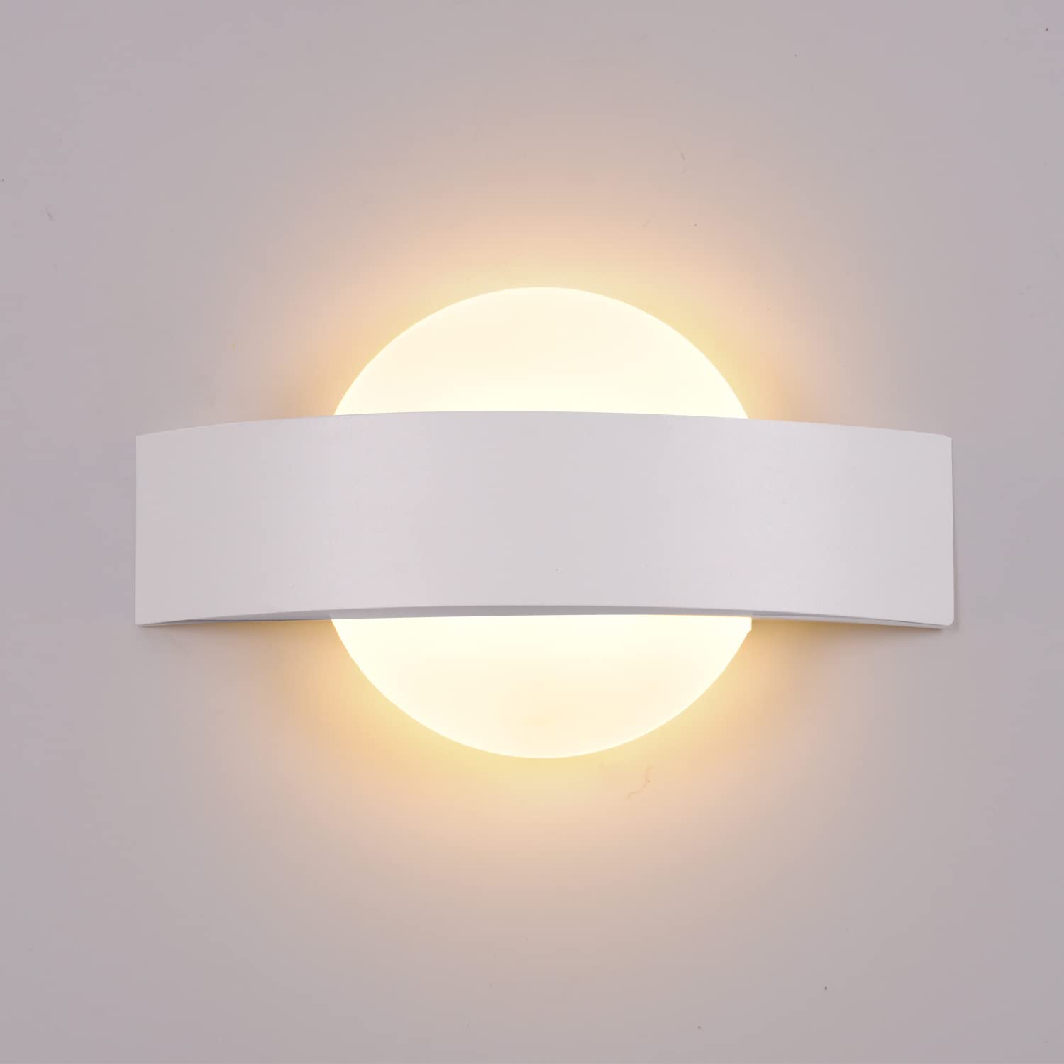 Moderno Lámparas de cabecera 6W LED Lámpara de pared Material acrílico Metal lámpara de lectura Aplique 3000K Blanco cálido