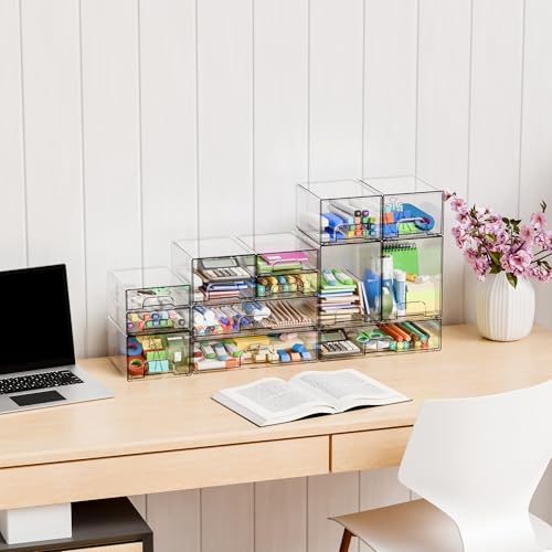 Yieach 6 Pack Stackable Storage Drawers - 30% Off