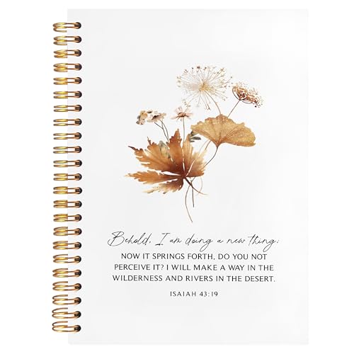 Cadeaux chrétiens pour femme : carnet de notes biblique floral BearCake pour célébrer la foi