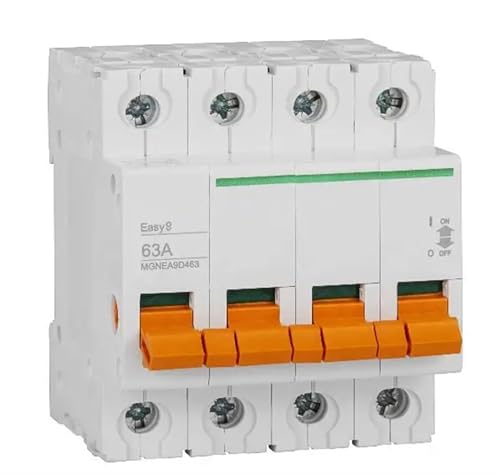 Interrupteur d'isolement MGNEA9D463 sectionneur tétrapolaire 63A pour rail DIN