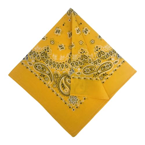 Image of Single Pack Bandanas 60s Premium Cotton Soft Thin Handfeel Large Handkerchief for Men and Women