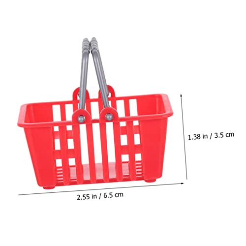 Toyandona Mini Shopping Basket Kids Toy Shopping Cart 12Pcs Fruit Storage Holder Fruit Vegetable Bin Grocery Basket Mini House Shopping Basket Kids Shopping Basket Toy Small Shopping Basket #TOP2