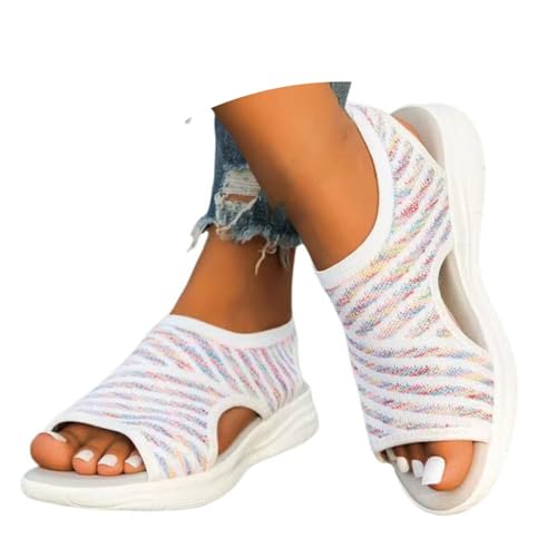 Womens Orthopedic Walking Sandals, Sandalias Para Caminar Para Mujer, Arch Support Comfortable Plantar Fasciitis Non-slip Casual Open Toe Sport Sandals