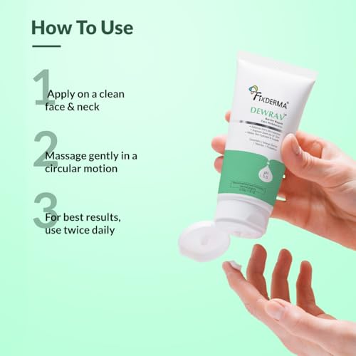 Image of Fixderma Dewrav Ceramide Moisturizer with Peptide & Mango Butter | Restores Skin Barrier | Face Moisturizer for Women & Men | For All Skin Type - 50gm