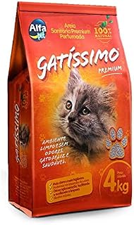 Areia Higiênica Gatíssimo para Gatos Perfumada - 4kg