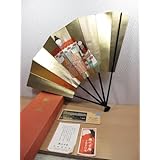 飾り扇子 宮脇売扇庵 金色 立雛 蝙蝠扇 美也古扇 京都の老舗 ひな祭り 雛人形