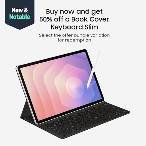 Image of Samsung Galaxy Tab S11 128 GB WiFi Android Tablet + 1 /2 Off Galaxy Tab S11 Book Cover Keyboard Slim (Value $72.49), Large Display, Durable, Slim, Light, S Pen, AI Assist, Silver