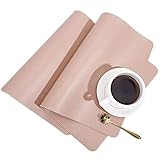 【Gute Hitzebeständigkeit】platzset aus leder ist hitzebeständig verschleißfest und langlebig für den täglichen Gebrauch. Die effektive Isolierung dieser Tischsets kann bis zu 70 ° C erreichen, PVC-Material macht es langlebig und rutschfest,was Ihren Esstisch vor Überhitzung schützt. Sie sorgen für eine saubere und komfortable Essumgebung.
