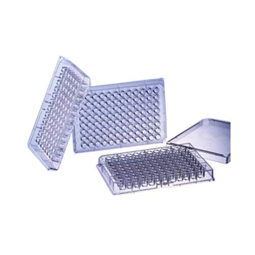 655077-25 Black Polystyrene FLUOTRAC 600 Microplate, High Binding, Flat Bottom, Chimney Style, 96 Well (Pack of 150)