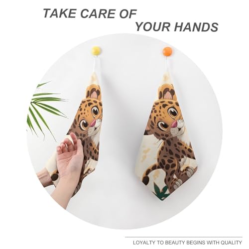 Serviette à main tigre en microfibre douce et légère pour le bain - 6