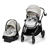Maxi-Cosi Zelia Pro 5-in-1 Travel System with Mico Pro Infant Car Seat, Baby Stroller Combo, Reversible Seat, Large Wheels, Adjustable Handle, Newborn to Toddler, Lightweight, Classic Oat