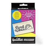 Speedball Screen Printing Starter Kit, Includes Flex Fabric Ink Ebony 4 oz, Canvas Pouch, Red‑Baron Squeegee, Pre‑Exposed Stencils, Design‑Library Access