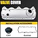 MILIPARTS Valve Cover Compatible with VW Beetle Jetta Golf 1998 1999 2000 2001 2002 2003 2004 2005 2006 L4 1.9L Diesel 038103469E