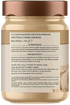 Clean Powders Proteinli Fındık Kreması (Protein Spread) 350 Gr