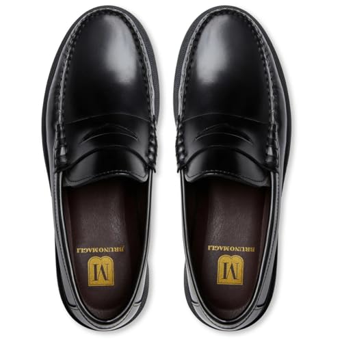 Bruno Magli Men's Mello Luxurious Italian Leather, Easy Slip On Shoes, Black3