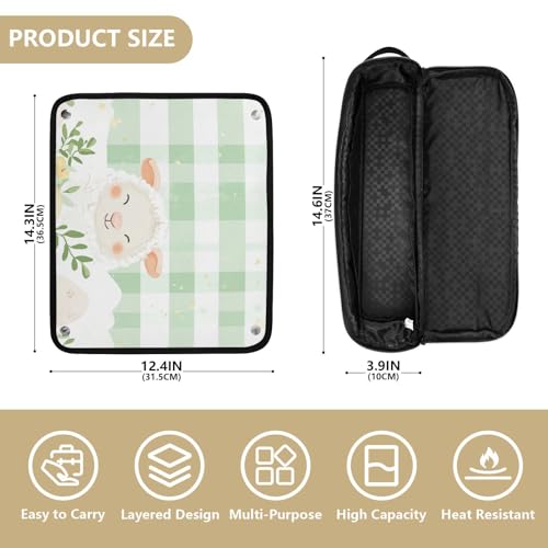 Organizador de herramientas para cabello 2 en 1 con estuche y tapete miniatura 4
