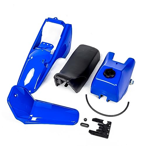 Kit de siège de réservoir plastique pour Yamaha PW80 bleu contre les fuites