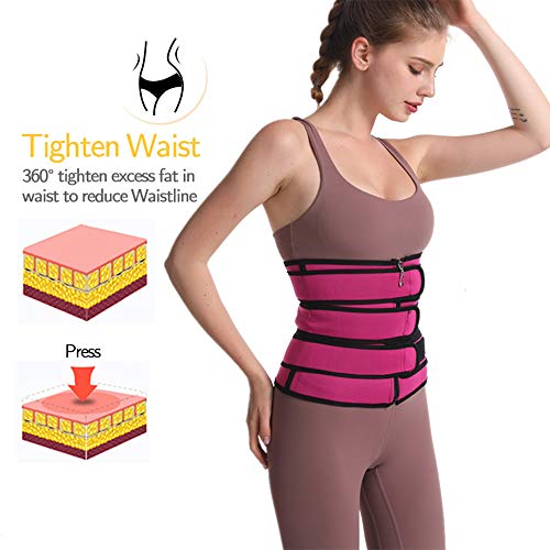 Cinto de treinamento de cintura TOPmontain, elastano ajustável, 3 cintos, modelador de cintura para