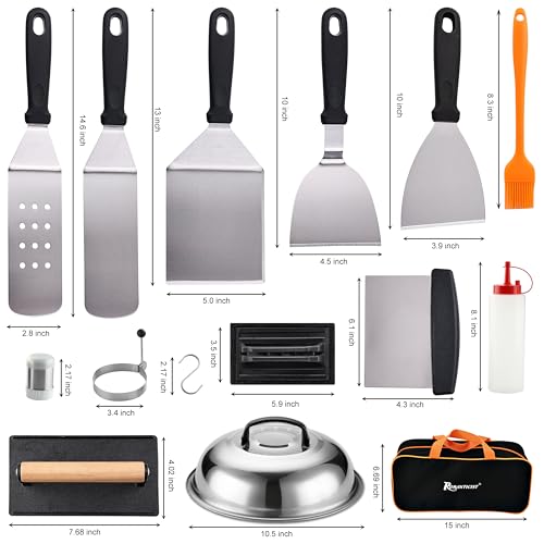 image for ROMANTICIST 29PCS Griddle Accessories Set - Flat Top Teppanyaki Spatul