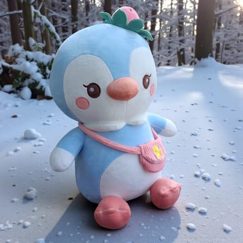 Image of Blush Blue Penguin Soft Toy - 45 cm Premium Plush Stuffed Animal | Cute Cuddly Teddy for Kids & Gifting (Blush Blue Penguin)