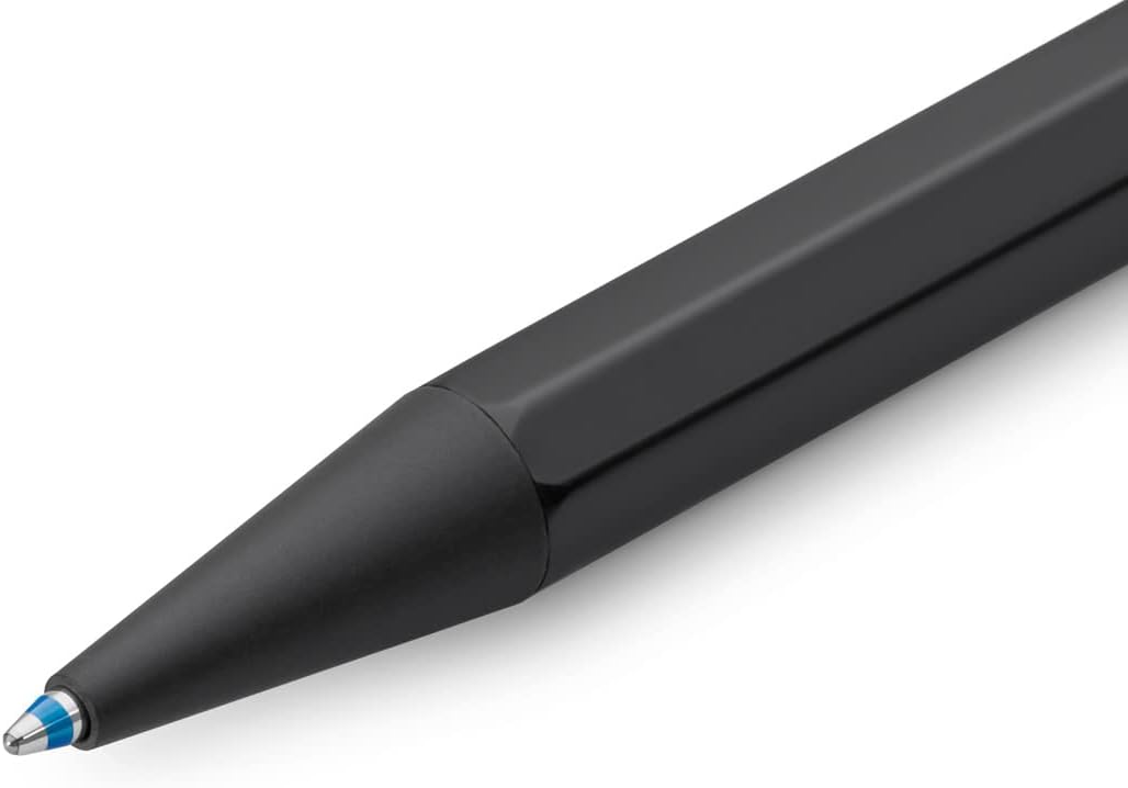 Kaweco SPECIAL S Ball Pen Black Retractable Ballpoint Pen with a Standard D1 Refill in a Tin Box Aluminium Ball Pen 10.5 cm