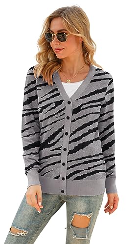 Image of VIISHOW Women Long Sleeve Button Down V Neck Lightweight Basic Knit Sweater Cardigan