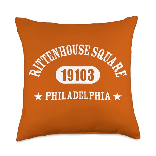 RITTENHOUSE SQUARE Philadelphia PA 19103 Athletic Design Throw Pillow