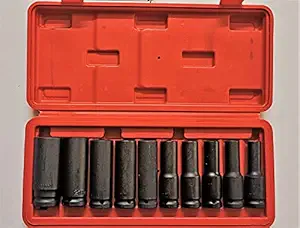 GM Venture half dr deep socket wrench Impact Socket Set 8 to 24mm long size tool kit set wrenches and spanner set