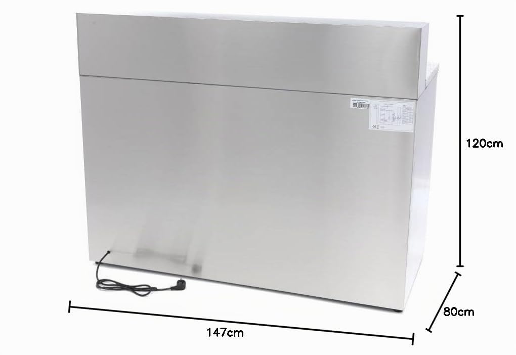 Maxima Réfrigérateur pour la préparation des pizzas - 137 cm - 3 portes - s'adapte à 8 x 1/6 GN - incl couvercle en acier inoxydable