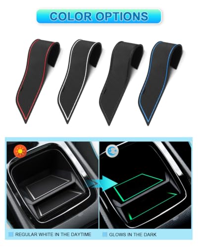 Image of CDEFG 14Pcs for 2026 Mazda CX-5 Door Slot Mats Cup Holder CX5 Accessory | 2026 Mazda CX-5 (S /Select /Preferred /Premium /Premium Plus), Door Slot Coverage Console Insert Pocket Rubber Set