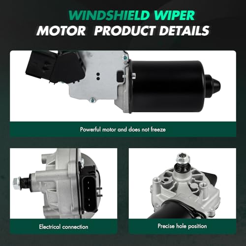 Image of SCITOO Windshield Wiper Motor Compatible for Chrysler for Pacifica | Direct fit for 2004-2008 For Chrysler For Pacifica|Replaces OE 5102228AA|4 Pins|Fit for Front Wiper Motor Sliver /Black