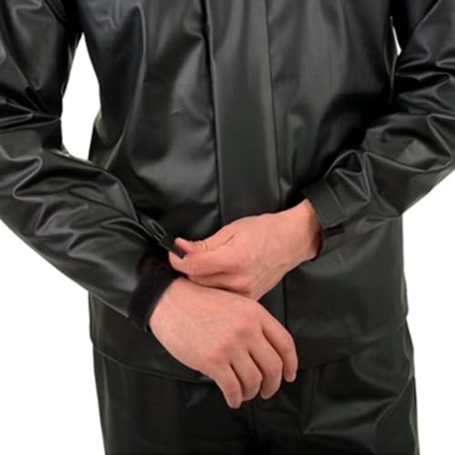 Conjunto Capa de chuva Motoqueiro Tamanho P PVC 0,28mm Combate Com Gola Masculino ou Feminino - Pion