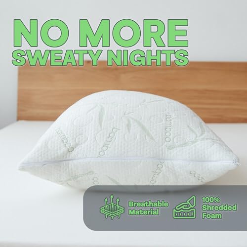 Almohada de espuma viscoelástica ajustable tamaño Queen miniatura 2