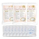 NICHIGA(ニチガ)〈重炭酸入浴剤セット〉 薬用 SILK TAB 8袋 + 〈粒状タイプ〉死海の塩 Dead Sea Salt 塩化マグネシウム 3.5ｋｇ×3袋 TK3
