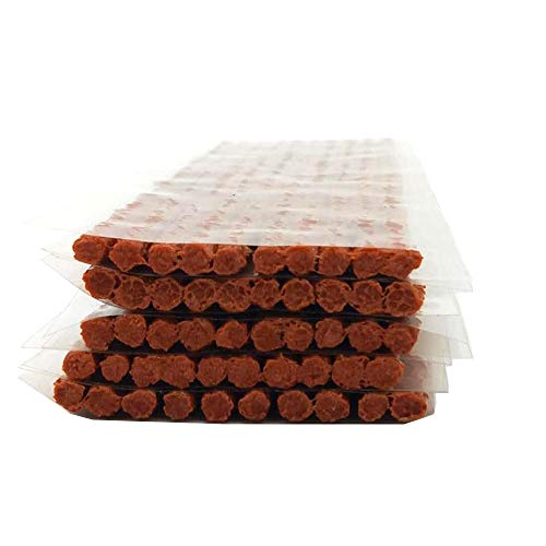 Image of ESUPPORT 50Pcs Tire Repair Plugs Tyre Repair Rubber Sealing Strip Emergency Tubeless Tire Puncture Repair Strings Seal Tool Car Motorbike Brown 100mm x 3.5mm