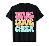 Live Love Cheer Girl Cheerleading Cheerleader Women Cheer T-Shirt