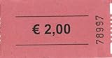 Rollen-Gutschein - € 2,00 - 1000 Stück rot