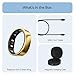 RingConn Gen 2, World’s First Smart Ring with Sleep Apnea Monitoring, No APP Subscription, 12-Day Battery Life, Stress/Heart Rate/Women's Health Tracker, Android & iOS Compatible (Gold, Size 8)
