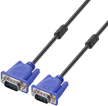 ENUODA Blue VGA Cable 15 Pin Male to Male Plug Computer Monitor Cable Wire Cord,4.9 Feet