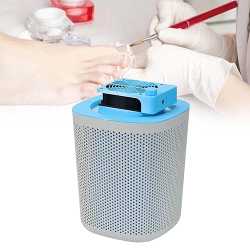 MRKU Aspiratore per Polvere per Fresa per Unghie con Filtro Lavabile, aspirazione silenziosa, 3600 Giri/Minuto, Potente Macchina per Manicure e Pedicure, Controllo Intelligente a 3 velocità, rimovibi