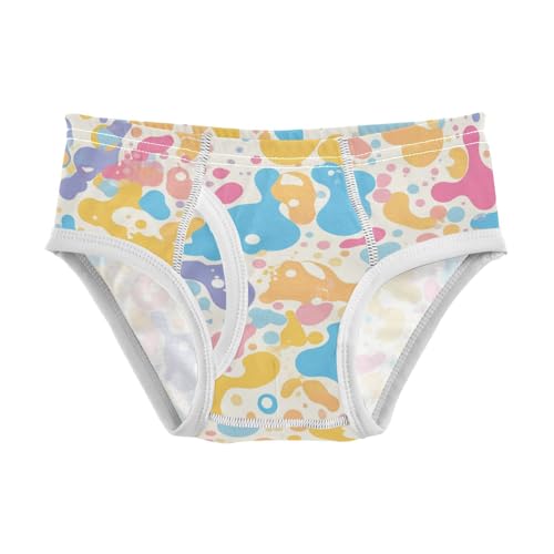 Hand Drawing Camouflage Wavy Little Boys Soft Kids Underwear Cute Undies