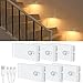 BEWEGUNGSMELDER günstig Kaufen-WILLED LED Nachtlicht mit Bewegungsmelder, Aufladba Treppenbeleuchtung（ohne Stecker）, 6 Stück WarmWeiß bewegungsmelder licht, Nachtlicht Kinder für, Schlafzimmer, Wohnzimmer, Flur, Küche, Badezimmer