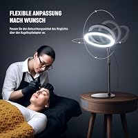 NEEWER 10" 20W LED Ringlicht mit Schreibtischständer Telefonhalterung kompatibel mit iPhone Laptop zweifarbig 2900K – 7000K USB C PD Eingang CRI97+ 1660LX/0,5m Selfie Make up TikTok Videolicht RH10B – Ansicht 8