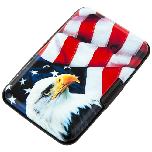 Image of Aluminum Wallet RFID Blocking Slim Metal Business ID Credit Card Holder Hard Case